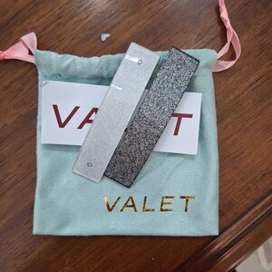 Glitter Hair Clip Set - Silver and Black